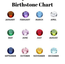 Load image into Gallery viewer, Personalized birthstone necklace with engravings of kids' names on mom's heart.
