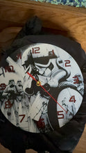 Load image into Gallery viewer, Star Wars Stormtrooper Clock 3D Printed Black and Red Wall Decor for Fans & Collectors