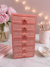 Load image into Gallery viewer, Hello K. Stackable Drawer Organizer 💖 Cute Pink 3 Drawer Storage