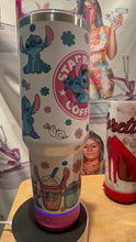 Load image into Gallery viewer, Personalized Stainless Steel Stanley style 40oz Tumbler with a BLUETOOTH SPEAKER