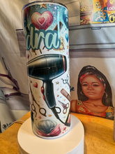 Load image into Gallery viewer, Custom Hairstylist Tumbler 20oz