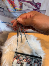 Load image into Gallery viewer, Personalized Shoulder purse with chain, Custom Handbag, Add Your Photo, Artwork or Logo, Design Your Bag, Small Purse, Custom Gift,