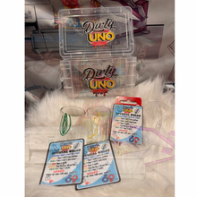 Load image into Gallery viewer, Mini Dirty Uno Game Adult drinking game, shot glasses, game night favorite