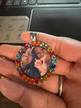 Load image into Gallery viewer, Personalized Circle photo charm, photo pendant