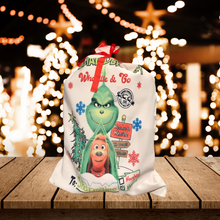 Load image into Gallery viewer, Custom Name Christmas Santa Bag,Christmas for Kids and Adults,Santa Delivery Sack,Extra Large Santa Bag double layer or small Santas single layer, inspired characters Personalized Christmas Bag