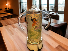 Load image into Gallery viewer, Personalized 2 Lid Sippy Cup Tumbler/ Toddler Tumbler - 12 oz - personalized for baby, toddlers, Christmas gift for kids, baby shower birthday