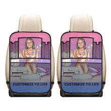 Load image into Gallery viewer, Personalized Bright and Colorful Set of 2 Car Back Seat Organizers custom With Pockets For Storage Perfect Road Trip Car Accessories For Kids