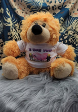 Load image into Gallery viewer, Personalized teddy bear, custom teddy bear, gift for newborn, Valentines day.