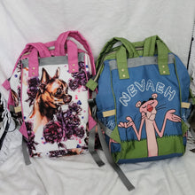 Load image into Gallery viewer, Personalized book bag/ Laptop Backpack/Business Computer Backpacks/Travel Bags Purse/Student Bookbag