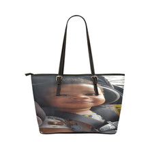 Load image into Gallery viewer, Custom Small Photo Leather Tote Bag