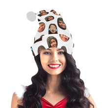 Load image into Gallery viewer, Personalized Photo Customized Christmas Hat, Personalized Christmas Hats for Children, Customizable Adult Christmas Hat, Personalized Family Christmas Hat