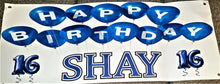 Load image into Gallery viewer, Custom Vinyl Banner, Full Color Personalized Design, Happy Birthday, Congratulations, Welcome, Baby Shower, Graduation Sign,