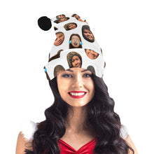 Load image into Gallery viewer, Personalized Photo Customized Christmas Hat, Personalized Christmas Hats for Children, Customizable Adult Christmas Hat, Personalized Family Christmas Hat
