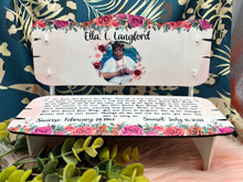 Load image into Gallery viewer, Personalized Love One's Memorial Bench, In Loving Memory, Custom Memorial Keepsake, Home Décor, For Pet, Family, Friends, Personalized