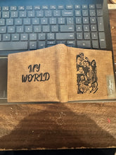 Load image into Gallery viewer, Personalized Photo Wallet, Leather Wallet, Handwriting Wallets Gift for Him , Anniversary Gift For Him, Boyfriend Gift, Valentines Day Gift