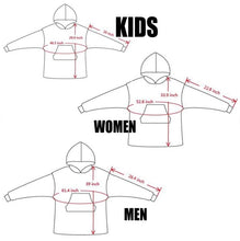 Load image into Gallery viewer, Personalized favorite pet,cat,face photos Blanket Hoodie,Personalised Oversized Blanket Hoodie,Wearable Blanket Hoodie,Blanket Hoodie for Men/Women