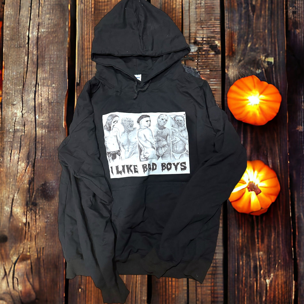 Horror Killers Halloween hoodie , I Like Bad Boys , Halloween Horror Characters hoodie, Scary Movie hoodie, Halloween