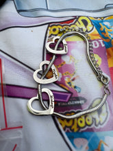 Load image into Gallery viewer, Personalized Open Heart Trio Snake Chain Bracelet (Choose Silver or Gold)
