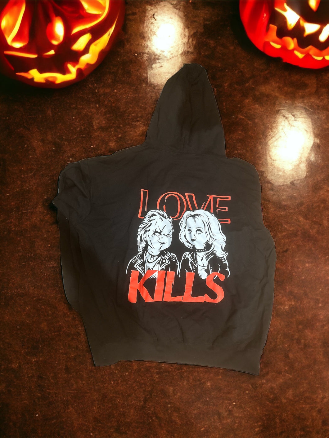 Horror Hoodie Chucky & Tiffany Love Kills
