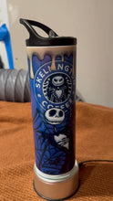 Load image into Gallery viewer, 3D Inflated Jack Skellington Coffee Stainless Steel Tumbler - Spooky and Stylish Drinkware
