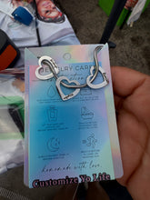 Load image into Gallery viewer, Personalized Open Heart Trio Snake Chain Bracelet (Choose Silver or Gold)
