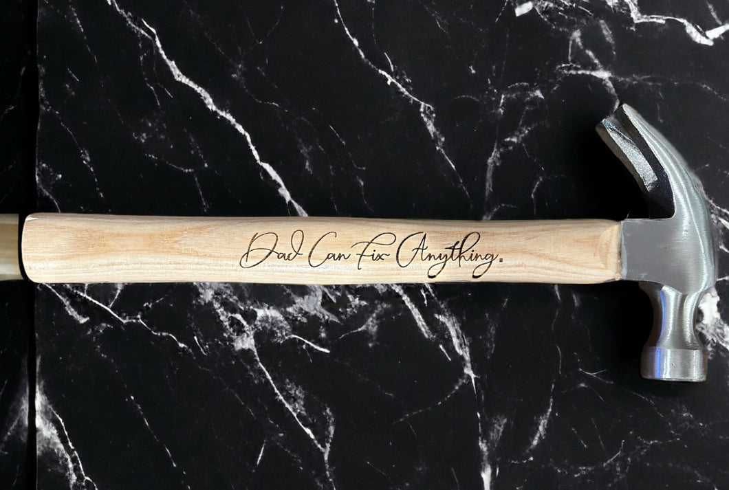 Engraved Hammer for Dad, Personalized Hammer Engraved, Personalized Gift for Men, Hammer for Anniversary, Gift for Dad from Daughter, Hammer