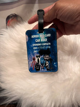 Load image into Gallery viewer, Personalized Backpack Book Bag Tag | Backpack Name Custom Logo tag | Plastic Luggage tag | Elementary Car Rider Bus Rider Tag Back to School
