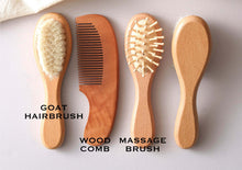 Load image into Gallery viewer, Personalized Baby Hair Brush Set Shower Gift Engraved Baby Brush Newborn Keepsake Baby Boy Girl Gift Set
