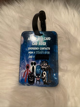 Load image into Gallery viewer, Personalized Backpack Book Bag Tag | Backpack Name Custom Logo tag | Plastic Luggage tag | Elementary Car Rider Bus Rider Tag Back to School
