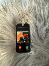 Load image into Gallery viewer, The Call I Wish I Could Make Custom Photo ,Memorial Keychain,Remembrance Photo Inserted Personalized Acrylic Keychain
