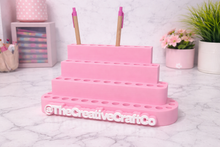Load image into Gallery viewer, 3-in-1 Vendor Display Stand – Multi-Tier Pen &amp; Product Holder for Pop-Up Shops
