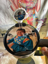 Load image into Gallery viewer, Personalized photo TOPPER H2.0 Version Stanley Tumbler Name Plate 40 oz Tags Tag Topper Lid Topper Cup Name Tag fit Some dupes
