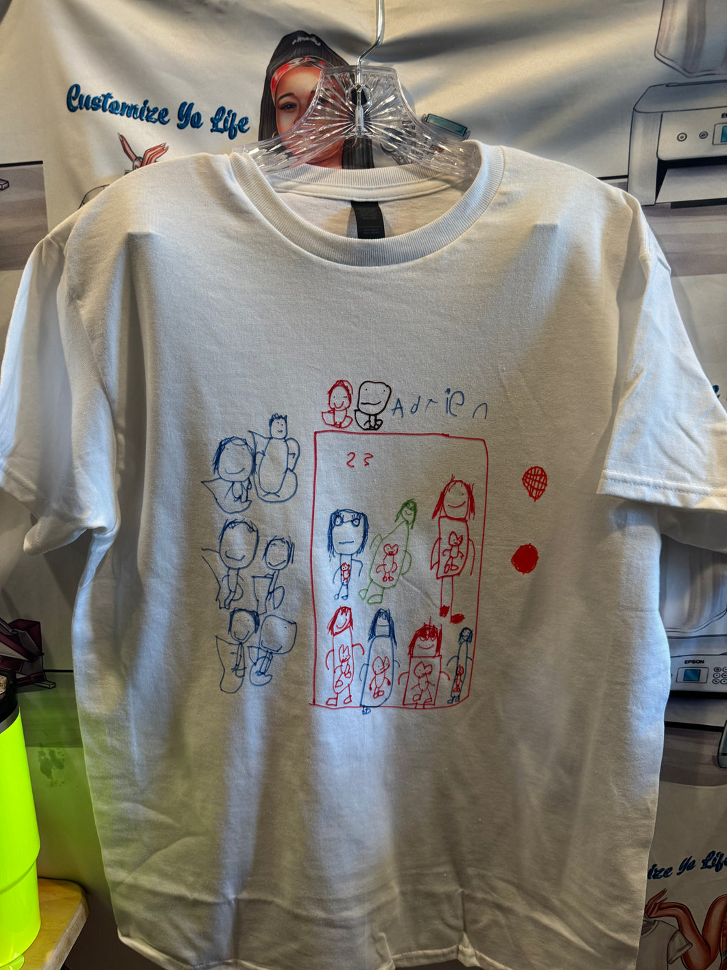 Custom Drawing Shirt, Kids Drawing Shirt, Actual Drawing Shirt, Kids Art Shirt, Gift for Mom, Gift for Dad, Personalized Gift