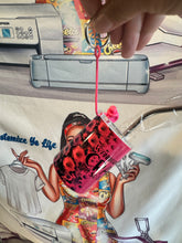 Load image into Gallery viewer, Custom Insulated 3oz Mini Shotglass Tumblers w/straw and lid also can be keychains for Birthday, Travel, Party Favors, Graduations, Wedding, Cruises, Valentine&#39;s
