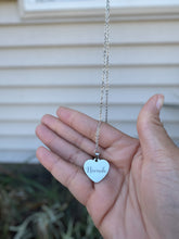 Load image into Gallery viewer, Personalized Laser Engraved Heart Pendant Necklace
