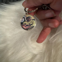 Load image into Gallery viewer, Personalized Keychain Metal Football Baseball/Hockey/Photo Backpack Decor Game Day Gifts

