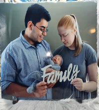 Load image into Gallery viewer, Personalized Photo Slate Plaque, Rock Slab, Custom Name Loss Gift, Memorial Poem on Solid Rock, Keepsakes
