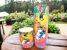 Load image into Gallery viewer, Rainbow Unicorn Penis tumbler set
