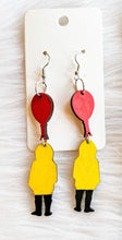 Load image into Gallery viewer, Pennywise the Clown-inspired earrings
