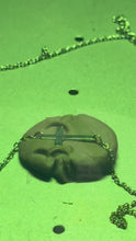 Load and play video in Gallery viewer, Personalized Tiny Horizontal Cross Necklace (Silver, Gold,)
