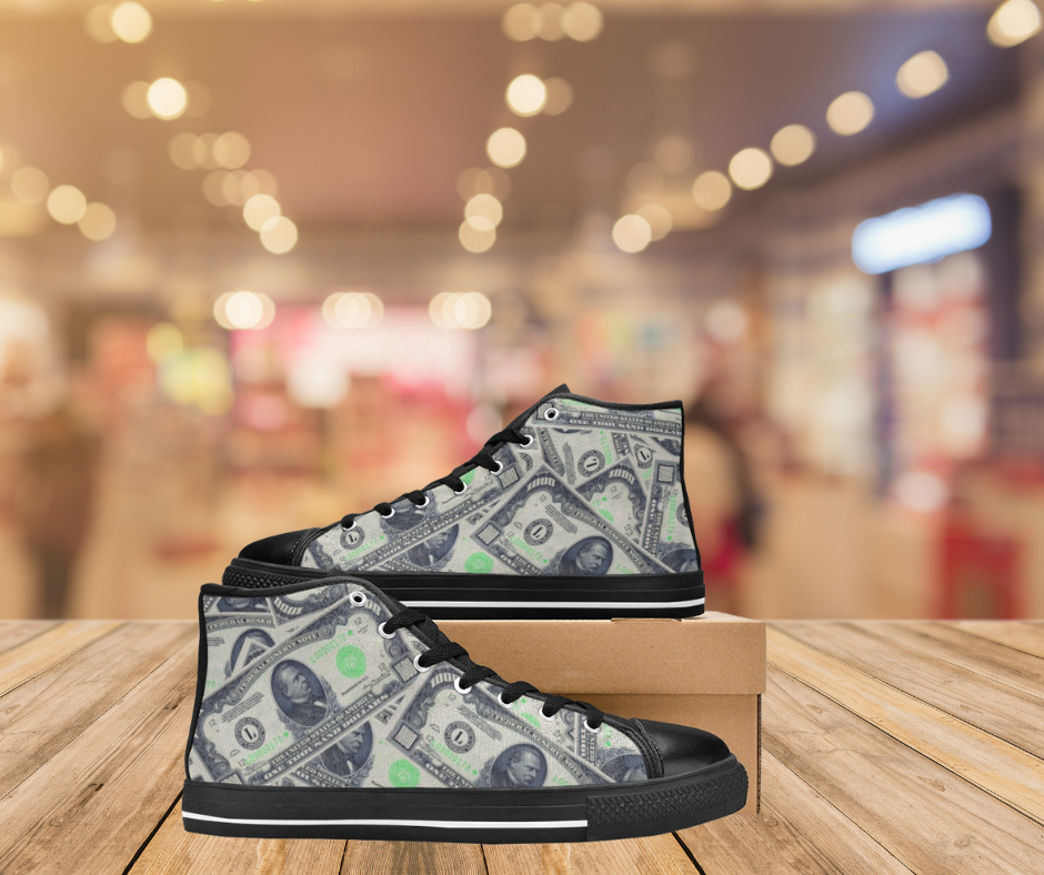 Man Custom High-Top Canvas Sneakers