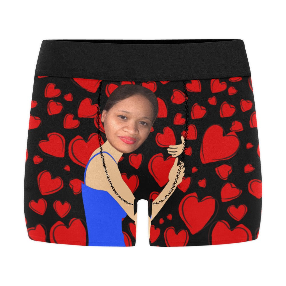 Personalized Photo Gift for Boyfriend/Husband,Custom Personalized Boxer Briefs,Face Underwear Hang With Babe ,Custom Men underwear,Anniversary/Birthday Gift for Him
