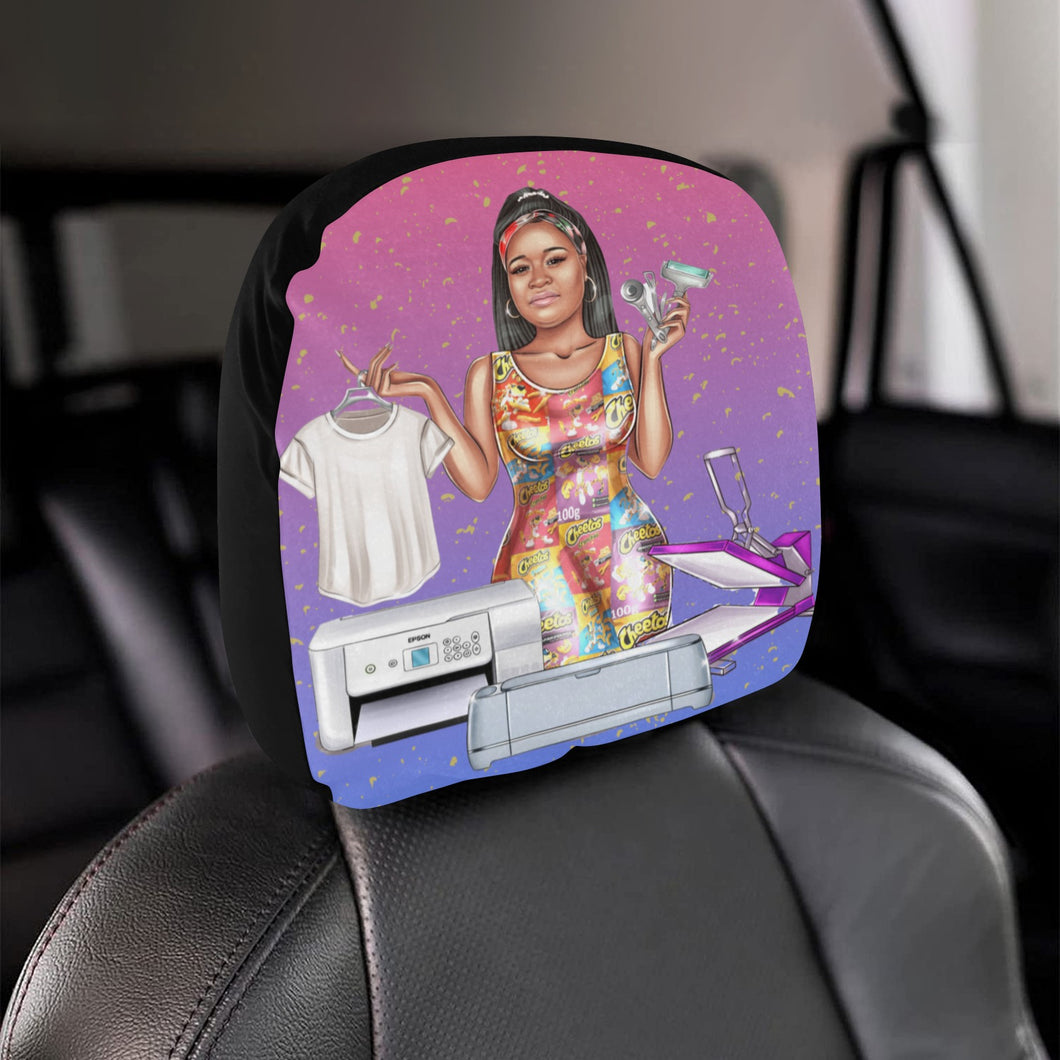Personalized Car Headrest Covers