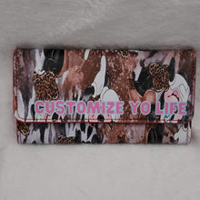 Load image into Gallery viewer, Personalized inspired Minnie Wallet, Wallets for Mom, Women's Wallet, Personalized Leather Wallet, Custom Picture, Custom Photo Leather Wallet
