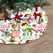 Load image into Gallery viewer, Personalized Christmas Tree Skirt ,Custom Xmas Tree Decor Gift,Christmas Tree Skirt with Family Name, Christmas Tree Decor,Personalized Gift
