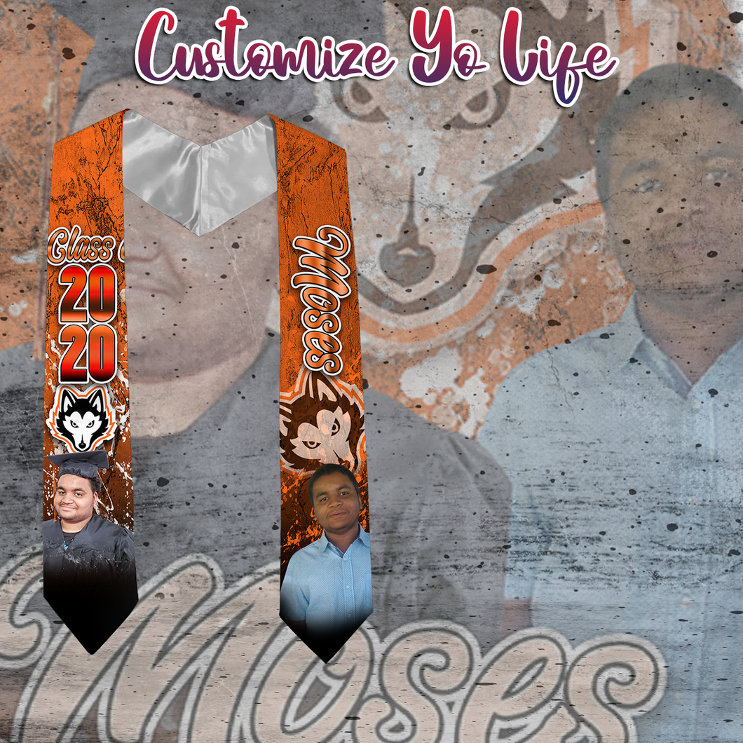 Personalized Graduation Full Print Stole