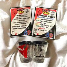 Load image into Gallery viewer, Dirty Uno Game Adult drinking game, shot glasses, game night favorite
