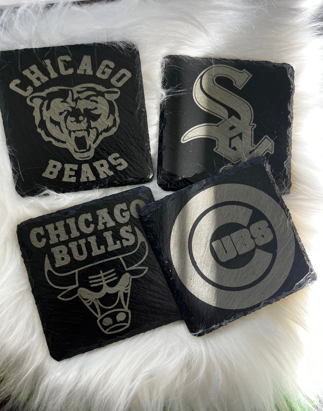 Four Personalized home town (4) Slate Drink Coaster sets, Engraved Slate Coasters, Custom Wedding Gift Set, Personalized Housewarming