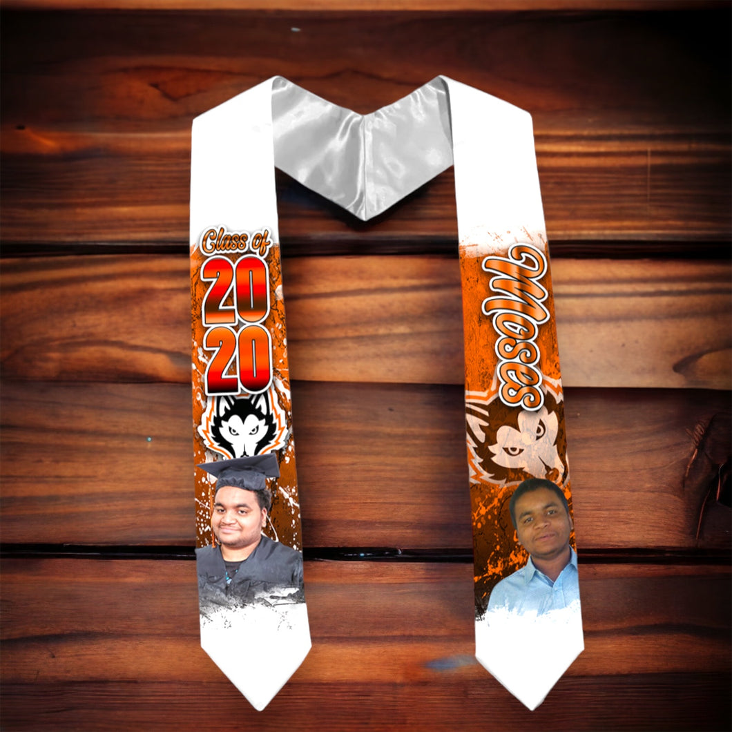 Custom Graduation Half Print Stole