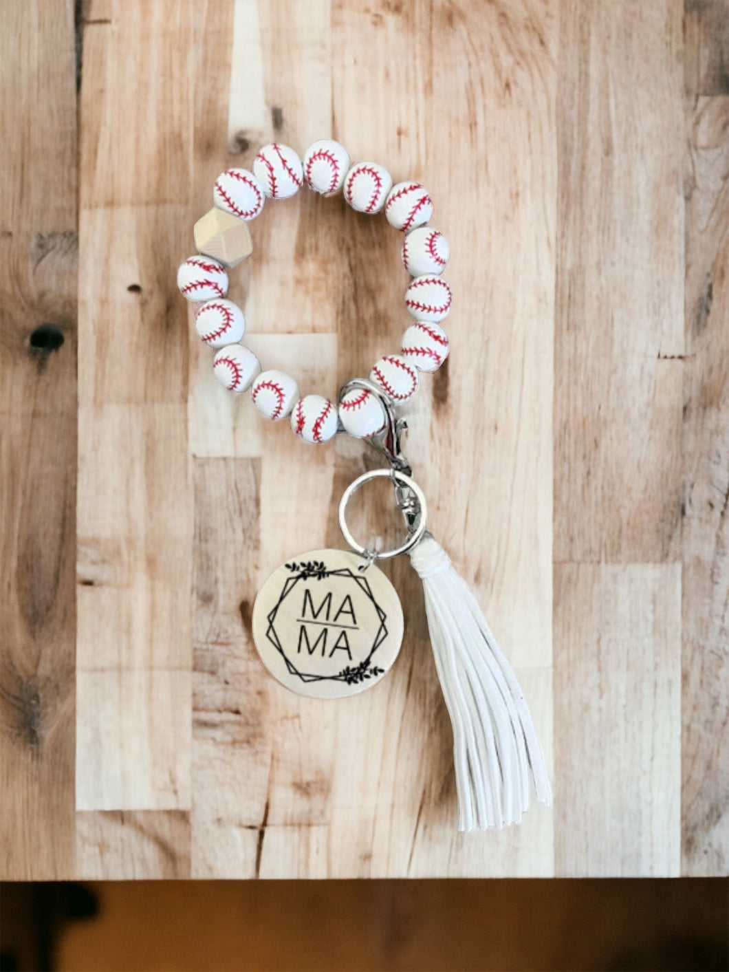 Personalized Baseball Wristlet